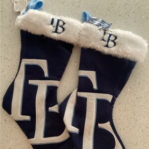 2 Tampa Bay Rays Stockings